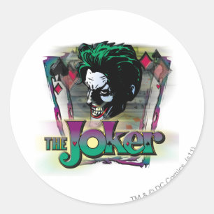 The Joker - Face and Logo Classic Round Sticker