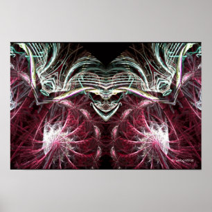 The Joker Fractal Art Poster