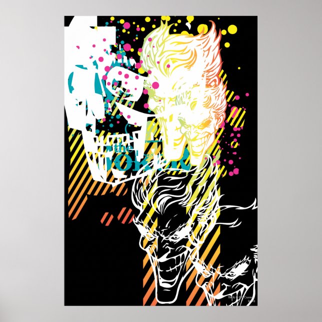 The Joker Neon Montage Poster (Front)