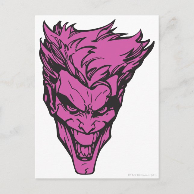 The Joker Pink Postcard (Front)