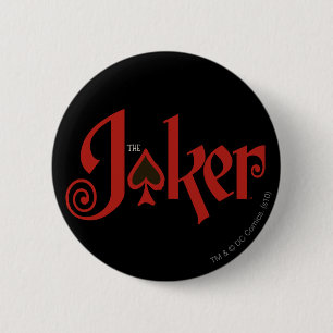 The Joker Playing Card Logo 6 Cm Round Badge