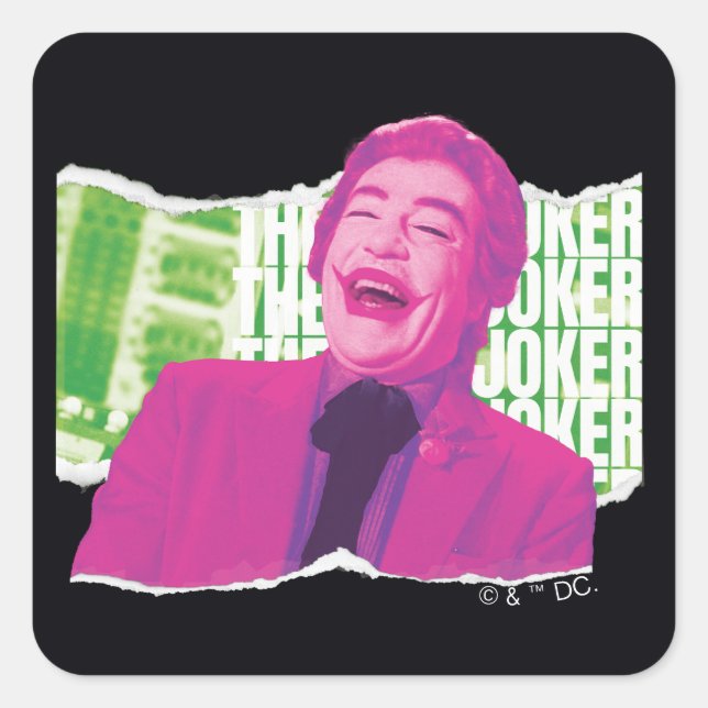 The Joker Scrapbook Laugh Square Sticker (Front)