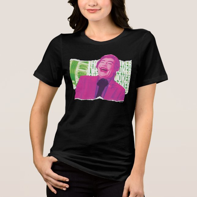 The Joker Scrapbook Laugh Tri-Blend Shirt (Front)