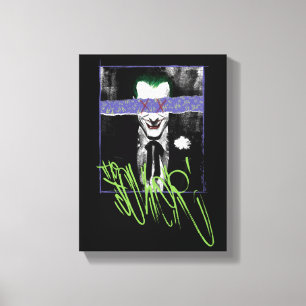 The Joker Scrapbook Photograph Canvas Print