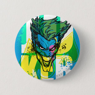 The Joker Spades 6 Cm Round Badge