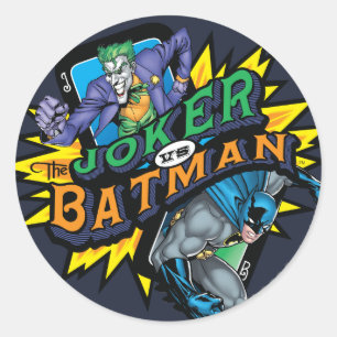 The Joker Vs Batman Classic Round Sticker