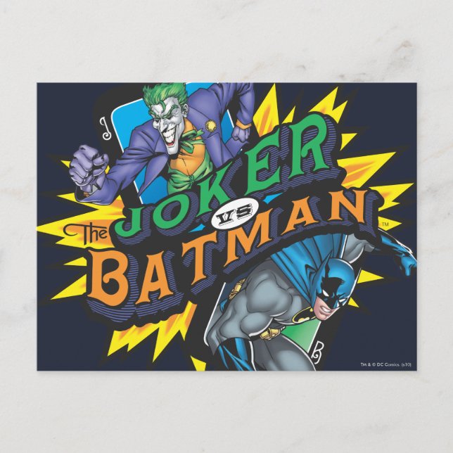 The Joker Vs Batman Postcard (Front)
