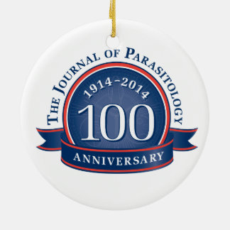 The Journal of Parasitology 100th Anniversary Ceramic Tree Decoration