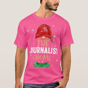 The journalist Gnome Family Matching Christmas Out T-Shirt