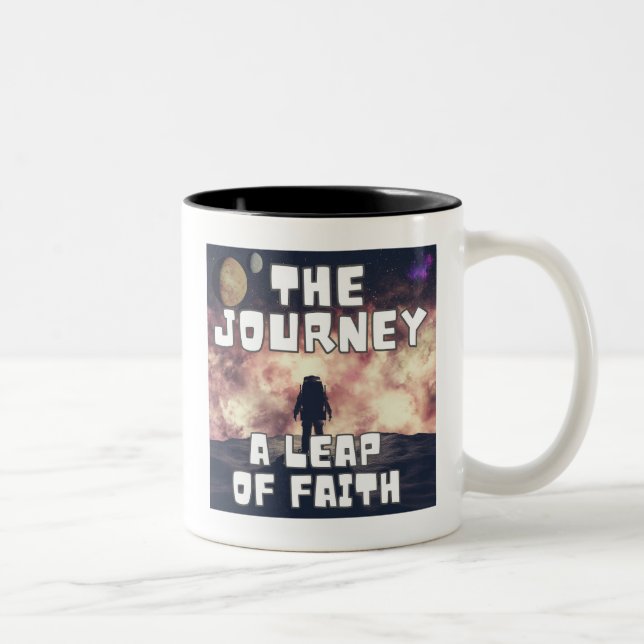 The Journey - A Leap of Faith Two-Tone Coffee Mug (Right)