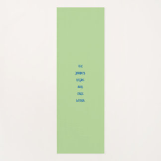 The Journey Begins.... inspirational Yoga Mat