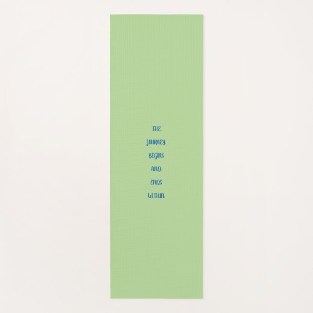 The Journey Begins.... inspirational Yoga Mat (Front)