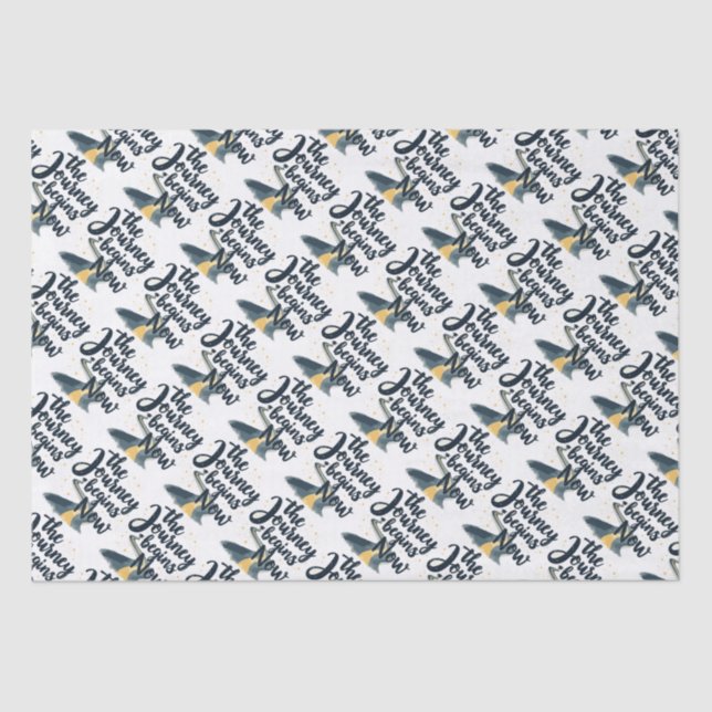 The Journey Begins Now Tissue Paper (Front)