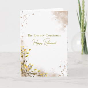 The Journey Continues Elegant Retirement gift Card