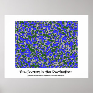 The Journey is the Destination Poster
