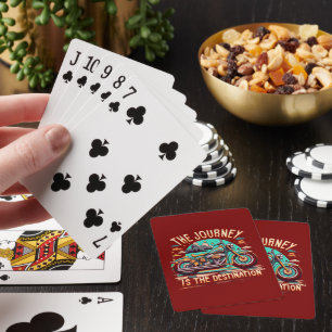 The Journey Is the Destination: Vintage Motorcycle Playing Cards