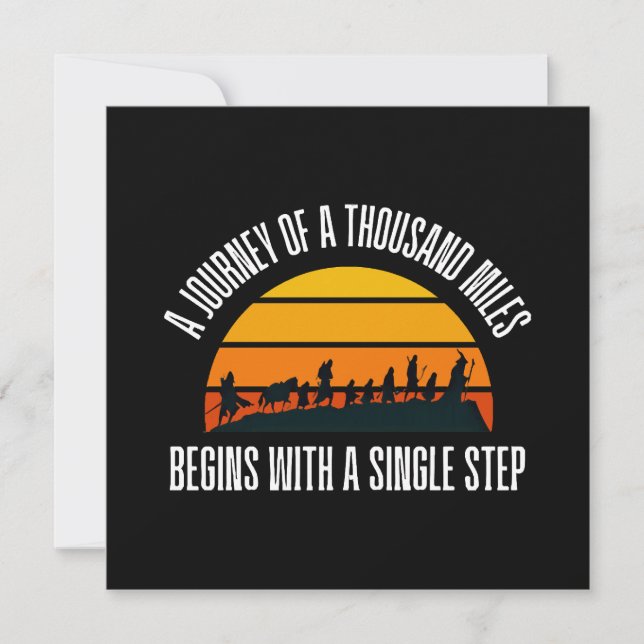 The Journey of a Thousand Miles Begins with a Sing Invitation (Front)