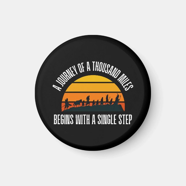 The Journey of a Thousand Miles Begins with a Sing Magnet (Front)