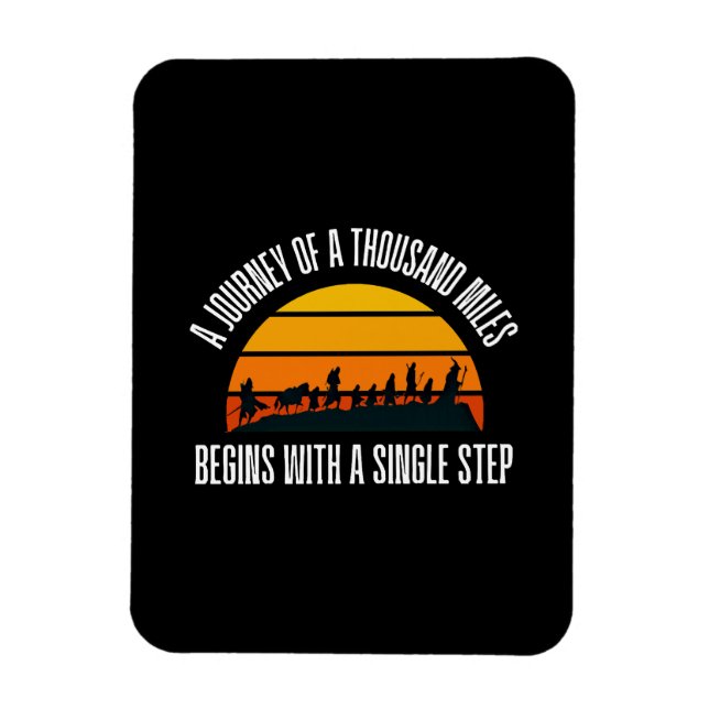 The Journey of a Thousand Miles Begins with a Sing Magnet (Vertical)