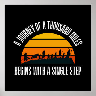 The Journey of a Thousand Miles Begins with a Sing Poster