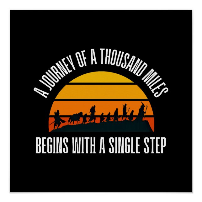 The Journey of a Thousand Miles Begins with a Sing Poster (Front)