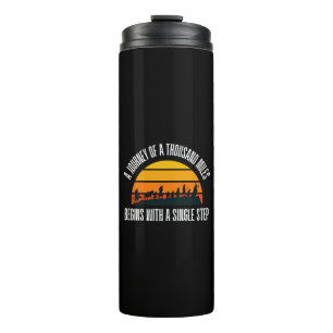 The Journey of a Thousand Miles Begins with a Sing Thermal Tumbler