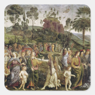 The Journey of Moses, c.1481-83 Square Sticker