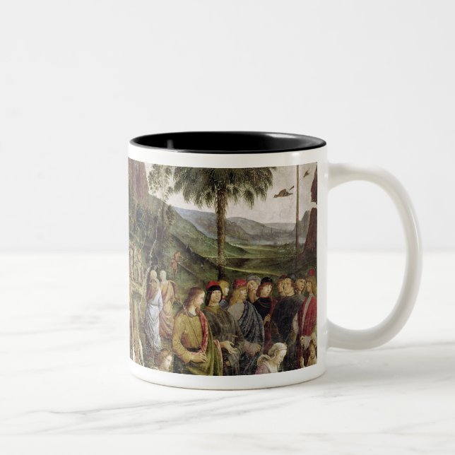 The Journey of Moses, c.1481-83 Two-Tone Coffee Mug (Right)