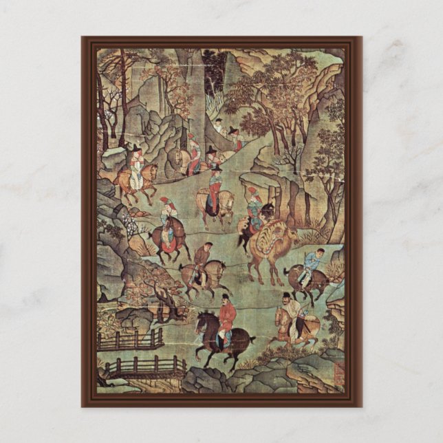 The Journey Of The Emperor Ming Huang Shu After By Postcard (Front)