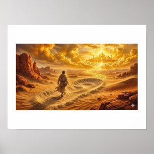 The Journey of the Promised Land Desert Highway Poster