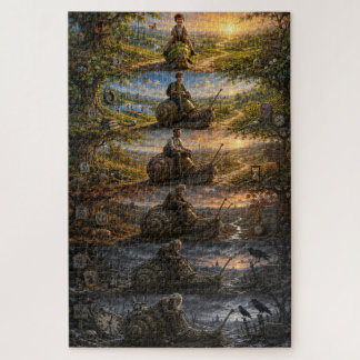 The Journey of Time Surreal Storytelling Art Jigsaw Puzzle