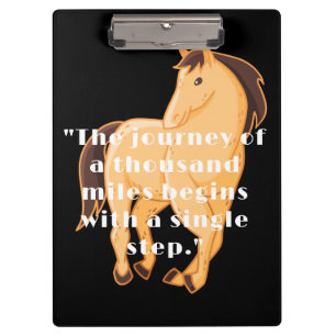 The journey quotes Custom Text Horse photo  Clipboard
