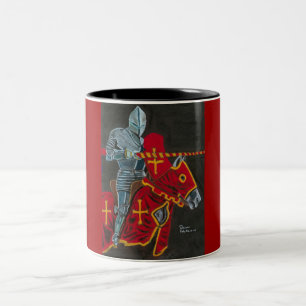 the jouster Two-Tone coffee mug