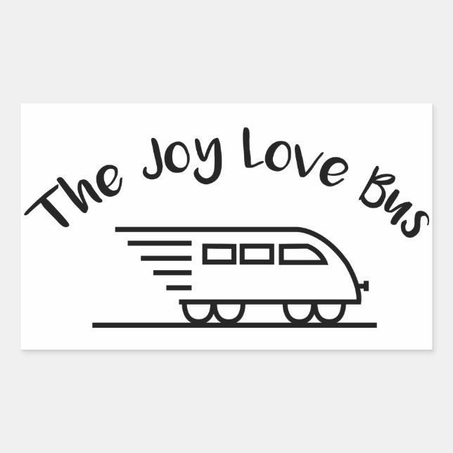 The Joy Love Bus Speedy Logo Sticker (Front)