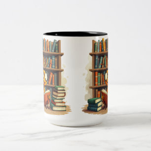 The Joy of Books  Two-Tone Coffee Mug