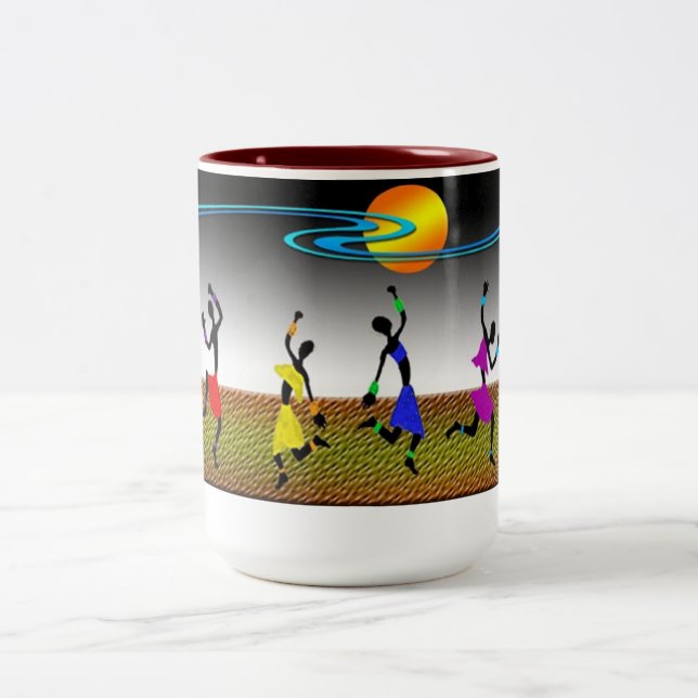 The Joy Of Dance Two-Tone Coffee Mug (Center)