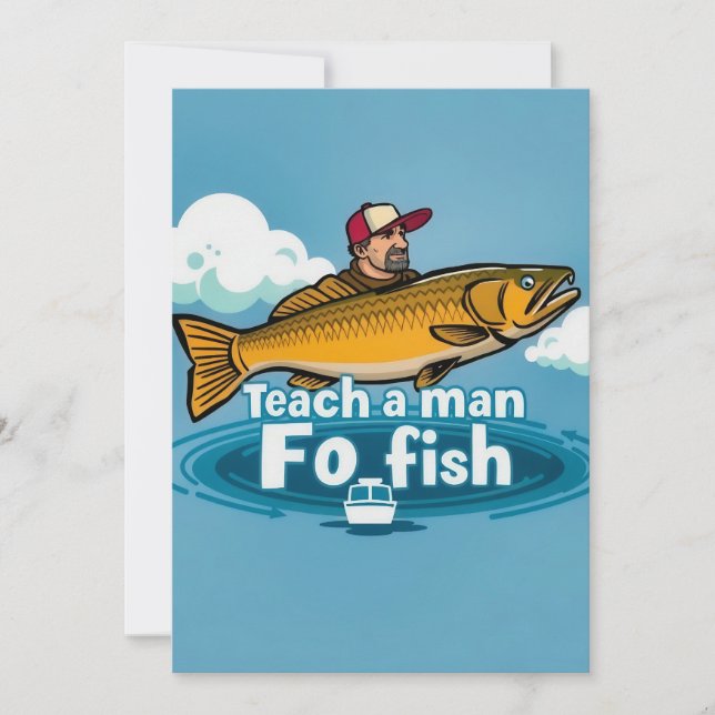 The Joy of Fishing Invitation (Front)