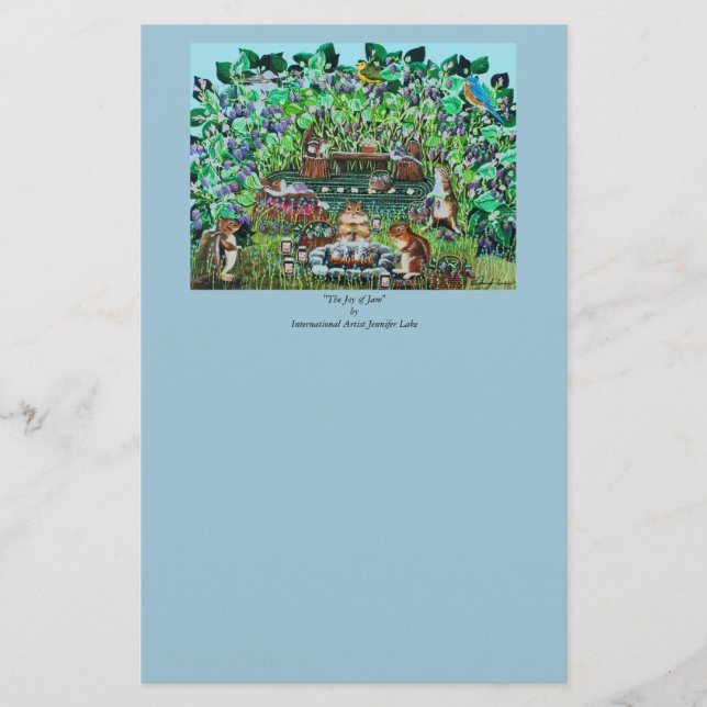 The Joy of Jam Stationery (Front)