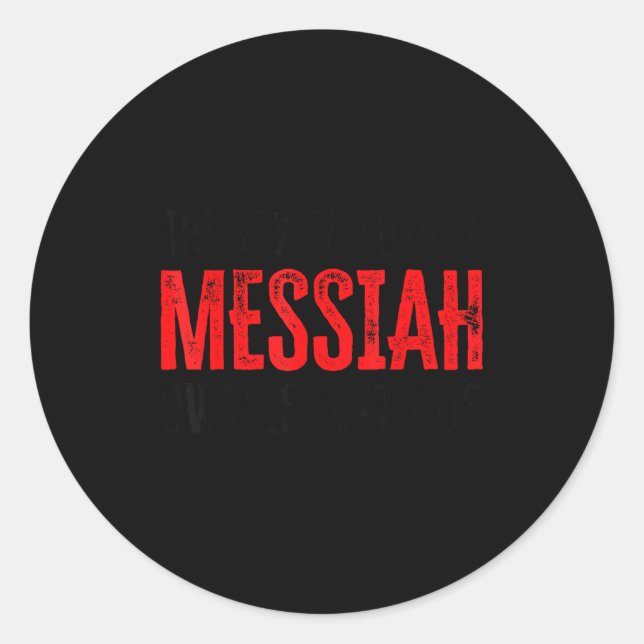 The Joy Of Sukkot Messiah Dwells With Us Jewish Ho Classic Round Sticker (Front)
