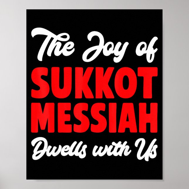 The Joy Of Sukkot Messiah Dwells With Us Jewish Ho Poster (Front)