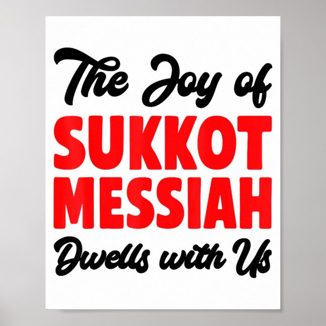 The Joy Of Sukkot Messiah Dwells With Us Jewish Ho Poster (Front)