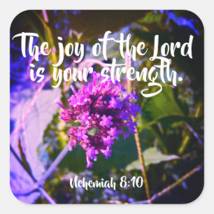 The Joy of the Lord Christian Scripture Stickers