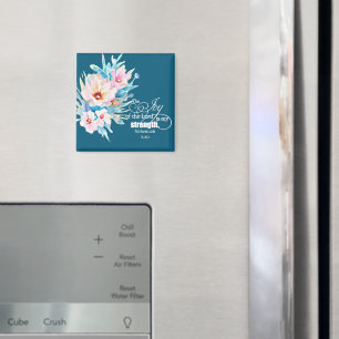 The Joy of the Lord floral Magnet