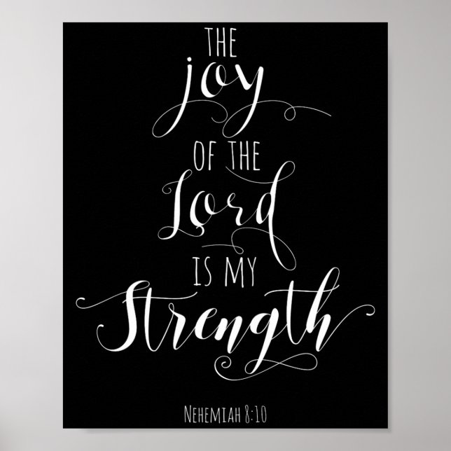 The Joy Of The Lord Is My Strength Christian  Poster (Front)