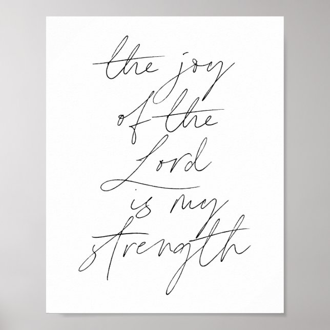 The joy of the Lord is my strength Script Poster (Front)