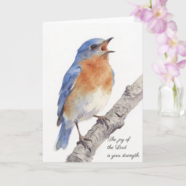 The Joy of the LORD is your strength Card (Orchid)