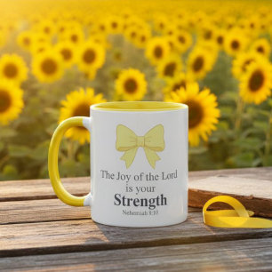 The Joy of the Lord is your Strength Two-Tone Mug