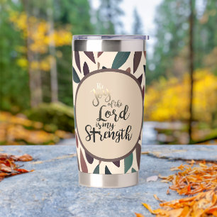 The joy of the Lord minimalist leaves Insulated Tumbler