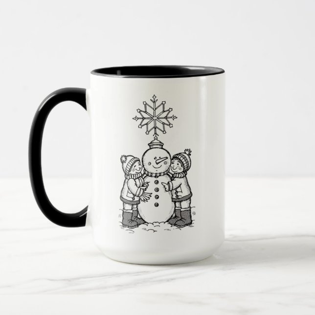 The joy of the snowman mug (Left)