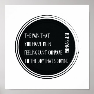 The Joy That's Coming Romans 8:18 Poster